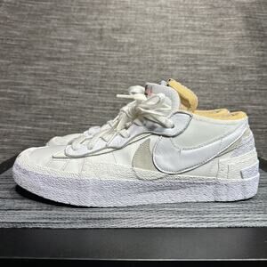 Nike Blazer × Sacai Shoes Sneaker Low Top Patent Leather DM6443-100 Men's 11.5